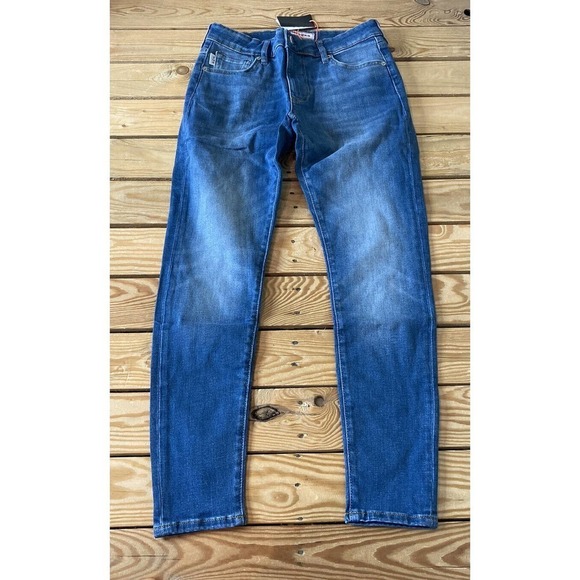 NWT Superdry Skinny Mid Rise Jeans Size 32 Women’s Blue MSRP $59.95 - Picture 1 of 10